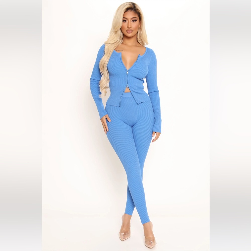 Fashion Nova Wrong Way Sweater Pant Set